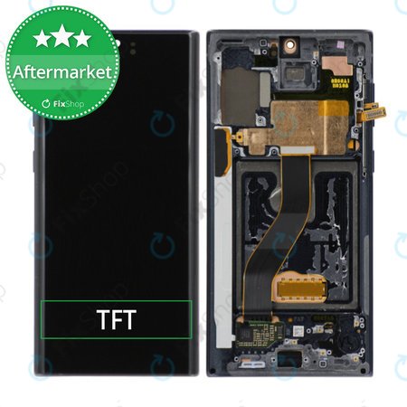 Samsung Galaxy Note 10 - Ecran LCD + Sticlă Tactilă + Ramă (Black) TFT