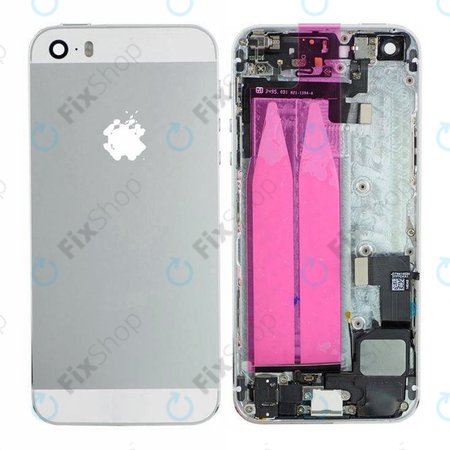 Apple iPhone 5S - Carcasă Spate cu Piese Mici (Silver)