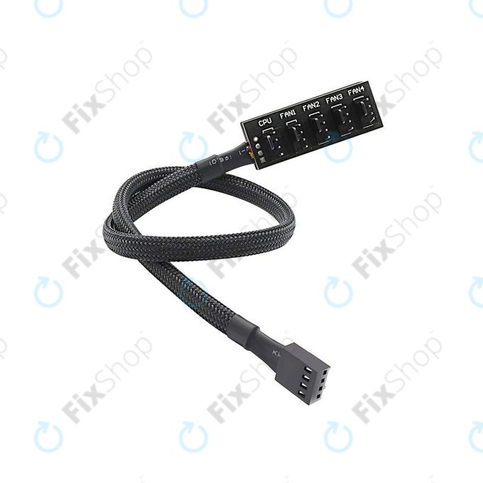 Hub PWM pentru ventilatoare, 4 pini, 5 porturi
