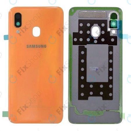 Samsung Galaxy A40 A405F - Carcasă Baterie (Coral) - GH82-19406D Genuine Service Pack
