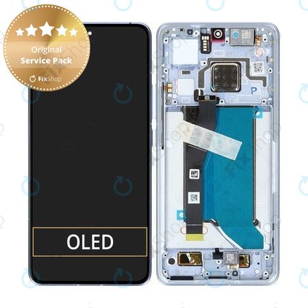Xiaomi 14T Pro - Ecran LCD + Sticlă Tactilă + Ramă (Titan Blue) - 56001700N1200 Genuine Service Pack