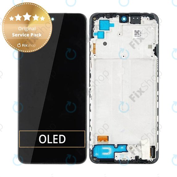 Xiaomi Redmi Note 10 - Ecran LCD + Sticla Tactilă + Ramă (Onyx Gray) - 5600020K7A00 Genuine Service Pack