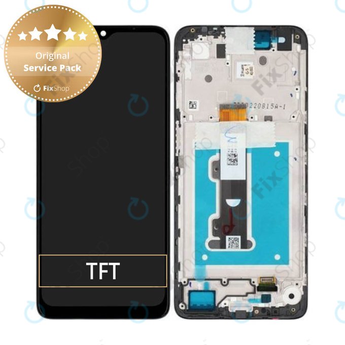 Motorola Moto E22i, E22 - Ecran LCD + Sticlă Tactilă + Ramă (Black) - 5D68C21594 Genuine Service Pack