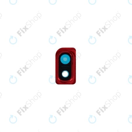 Samsung Galaxy A10 A105F - Sticlă Cameră Spate + Ramă (Red) - GH98-44415D Genuine Service Pack