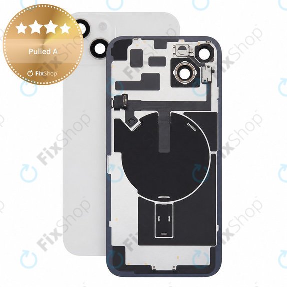 Sticlă carcasă spate pentru iPhone 14 Plus, Starlight, Pulled A