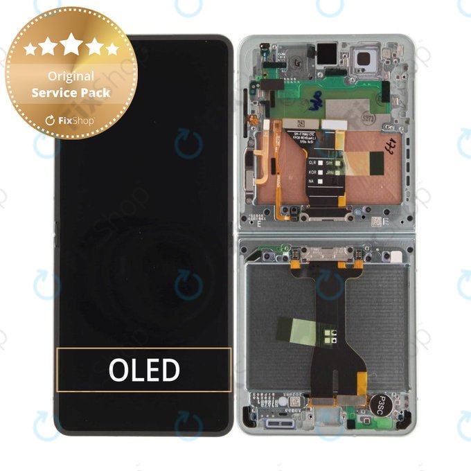 Samsung Galaxy Z Flip 7 F766B - Ecran LCD + Sticlă Tactilă + Ramă (Mint) - GH82-37581E Genuine Service Pack