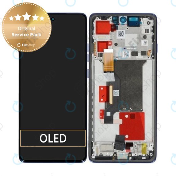 Motorola Edge 60 Pro - Ecran LCD + Sticlă Tactilă + Ramă (Dazzling Blue) - 5D68C30046 Genuine Service Pack