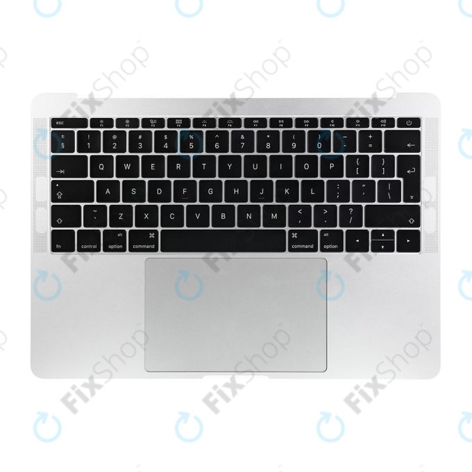 Apple MacBook Pro 13" A1708 (Late 2016 - Mid 2017) - Superior Ramă Tastatură + Tastatură UK + Microfon + Trackpad + Boxe (Silver)
