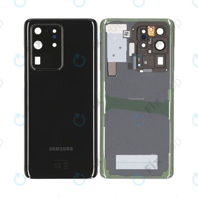 Samsung Galaxy S20 Ultra G988F - Carcasă Baterie (Cosmic Black) - GH82-22217A Genuine Service Pack