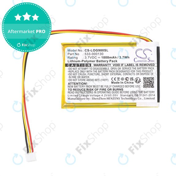 Baterie pentru Logitech G403, G703, G900, G903, 1000mAh, Li-Pol, 3.7V, 533-000130, HQ