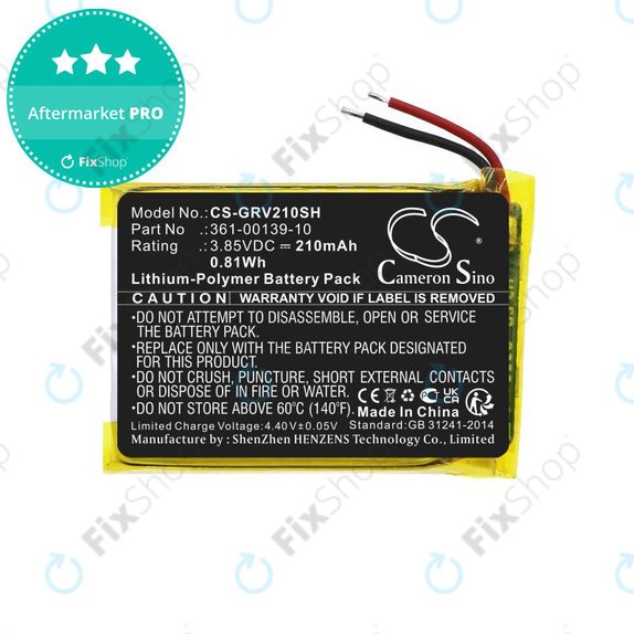Baterie pentru Garmin Venu 2, 210mAh, Li-Pol, 3.85V, 361-00139-10, HQ