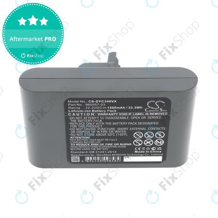 Baterie pentru Dyson DC31, DC34, DC35, DC44, DC45, DC56, 1500mAh, Li-Ion, 22.2V, 965557-03, HQ