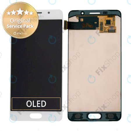 Samsung Galaxy A5 A510F (2016) - Ecran LCD + Sticlă Tactilă (White) - GH97-18250A Genuine Service Pack