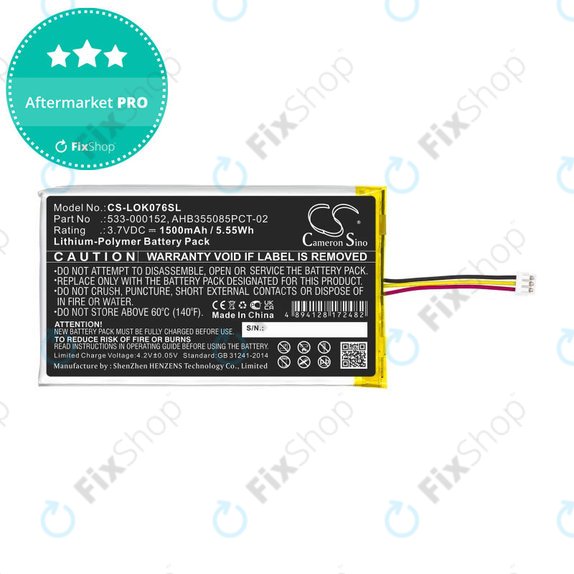 Baterie pentru Logitech G913, G913 TKL, G915, G915TKL, 1500mAh, Li-Pol, 3.7V, 533-000152, HQ