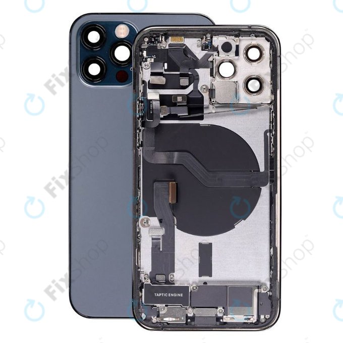 Apple iPhone 12 Pro - Carcasă Spate cu Piese Mici (Blue)