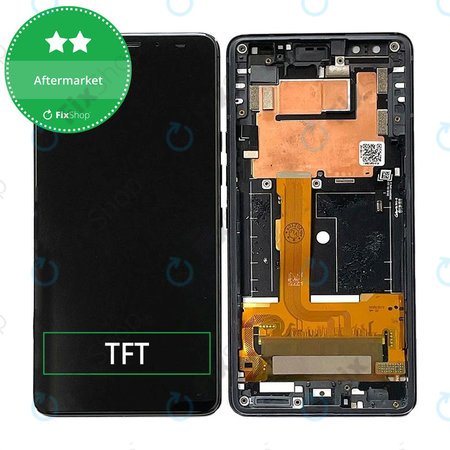 HTC U12 Plus - Ecran LCD + Sticlă Tactilă + Ramă (Black) TFT