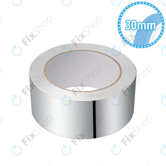 Bandă de aluminiu rezistentă la căldură (EMI/RFI) - 30mm x 25m