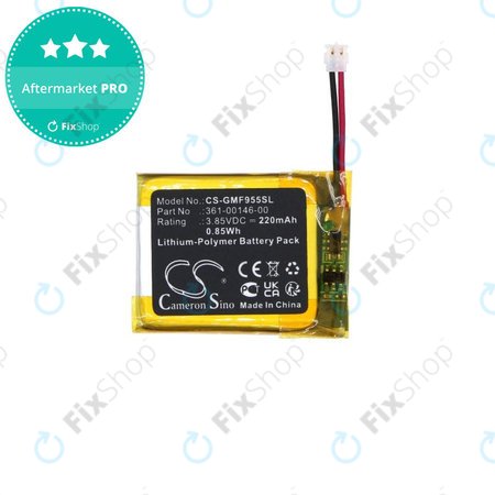 Baterie pentru Garmin Forerunner 955 Solar, 220mAh, Li-Pol, 3.85V, 361-00146-00, HQ