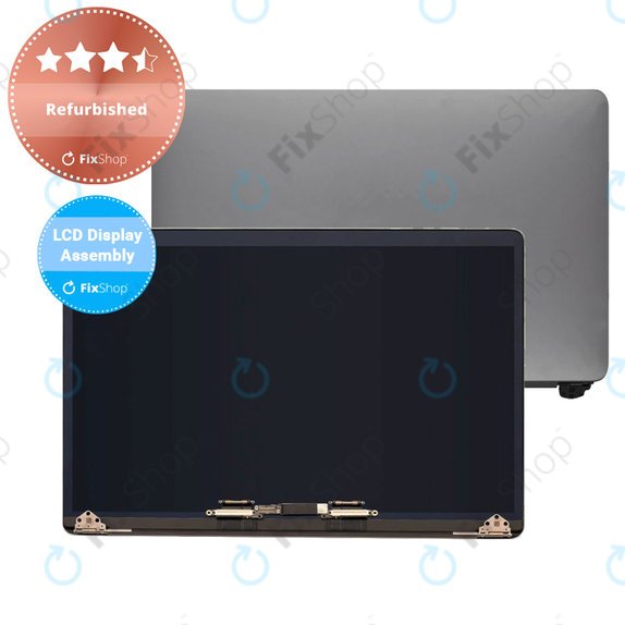 Apple MacBook Pro 15" A1990 (2018 - 2019) - Ecran LCD + Sticlă Frontală + Carcasă Spate (Space Gray) Refurbished