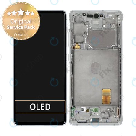 Samsung Galaxy S20 FE 5G G781B - Ecran LCD + Sticlă Tactilă + Ramă (Cloud White) - GH82-24214B, GH82-24215B, GH82-24215B Genuine Service Pack