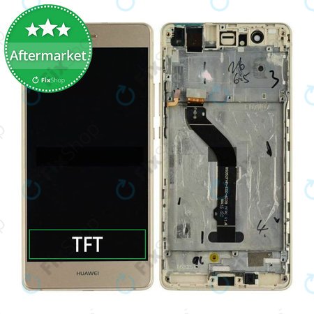 Huawei P9 lite - Ecran LCD + Sticlă Tactilă + Ramă (Gold) TFT