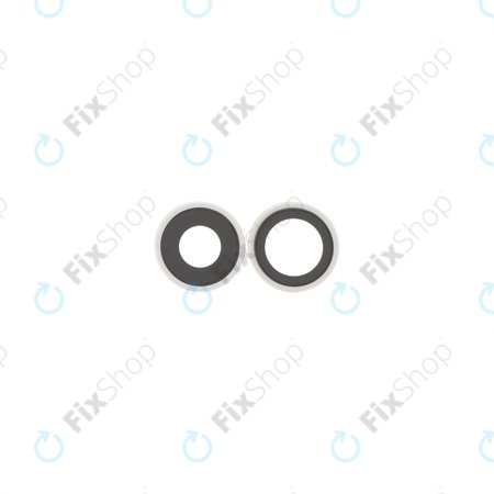 Apple iPhone 17 - Sticlă Cameră Spate cu Ramă (White) - 2buc