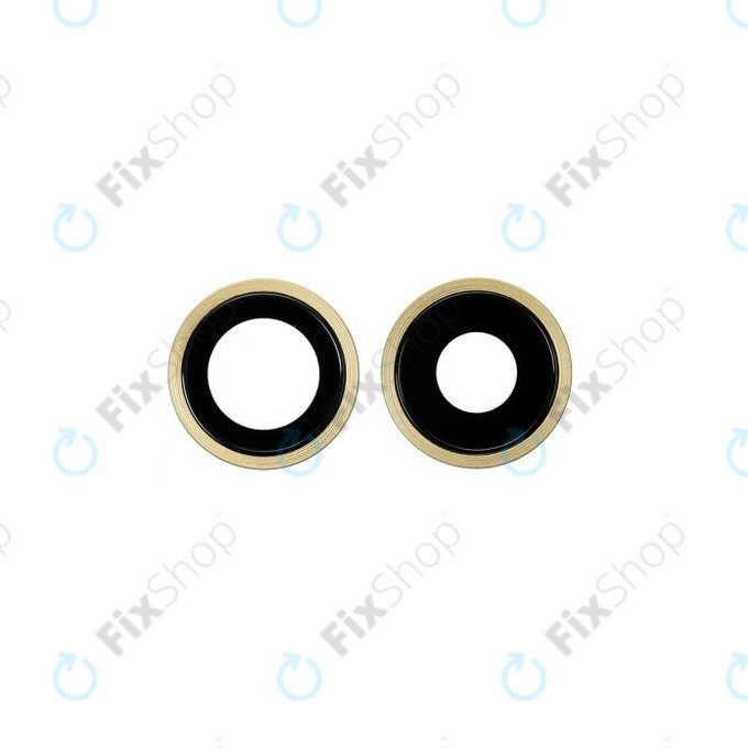 Apple iPhone 11 - Sticlă Cameră Spate cu Ramă (Yellow) - 2buc