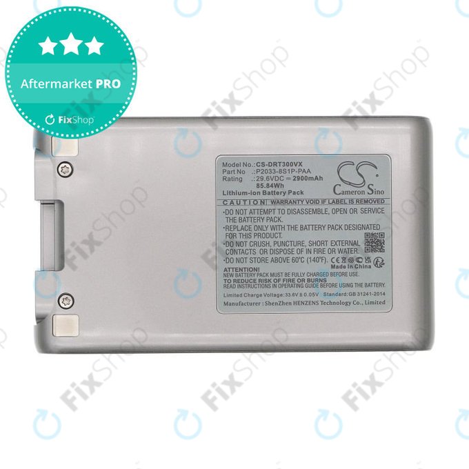 Baterie pentru Dreame T30, 2900mAh, Li-Ion, 29.6V, P2033-8S1P-PAA, HQ