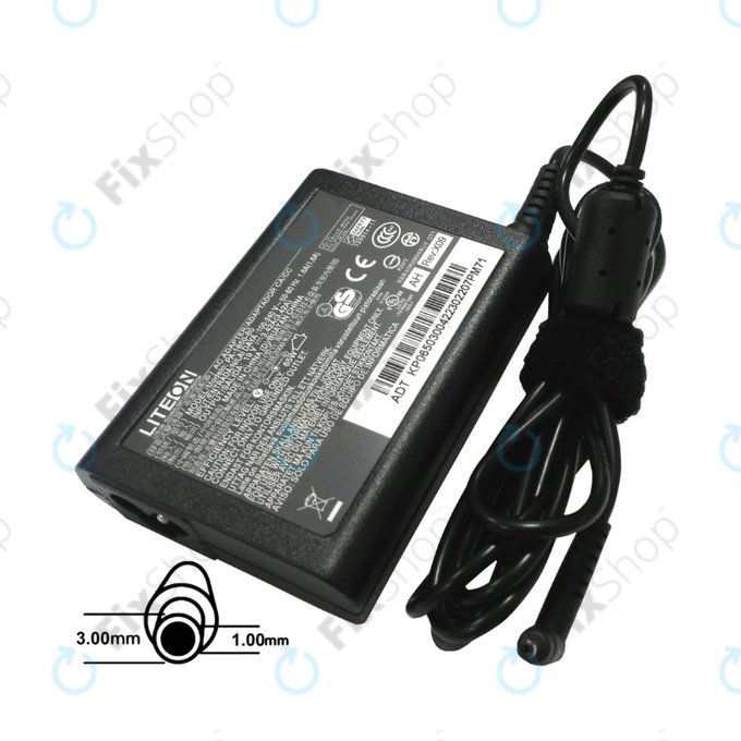 Adaptor de încărcare pentru Acer, 77011089, 65W, 19V, Negru, Genuine Service Pack