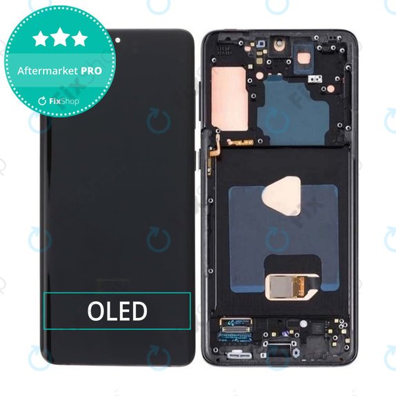Samsung Galaxy S21 Plus G996B - Ecran LCD + Sticlă Tactilă + Ramă (Phantom Black) OLED