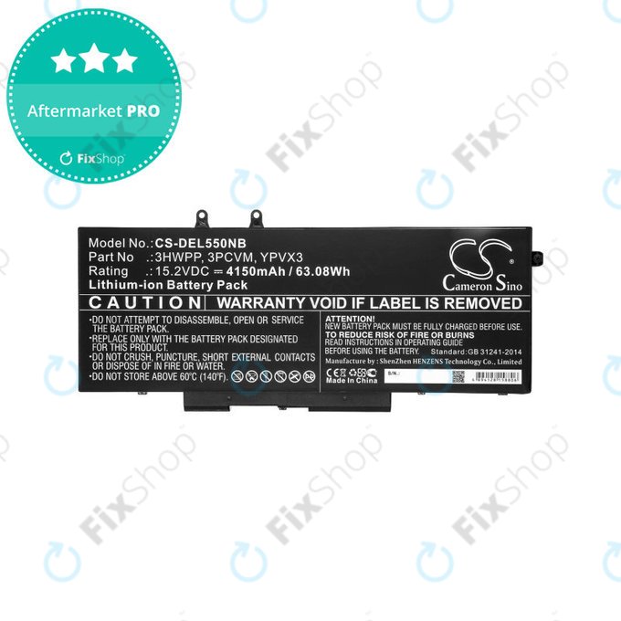Baterie pentru Dell Latitude 5501, Latitude 5401, Latitude 14 5410, Latitude 15 5511, 4150mAh, Li-Ion, 15.2V, 3HWPP, HQ