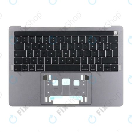 Apple MacBook Pro 13" A1989 (Mid 2018 - Mid 2019) - Superior Ramă Tastatură + Tastatură UK + Touch Bar + Microfon + Boxă (Space Gray)