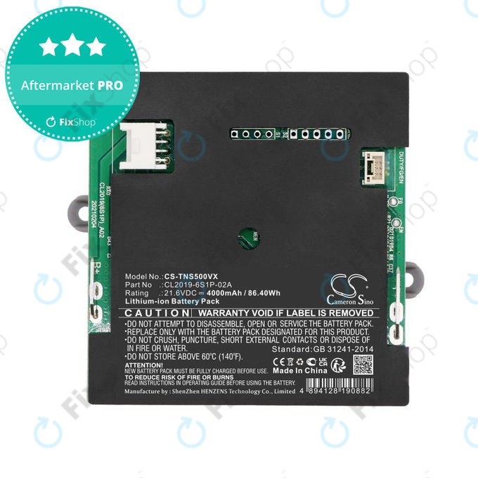 Baterie pentru Tineco iFloor S5, 4000mAh, Li-Ion, 21.6V, CL2019-6S1P-02A, HQ