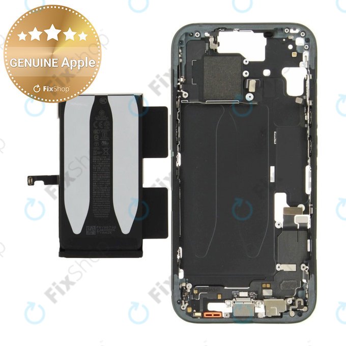 Ramă Mijlocie cu Baterie iPhone 15 | Black | ZD076-00669 | Genuine Apple