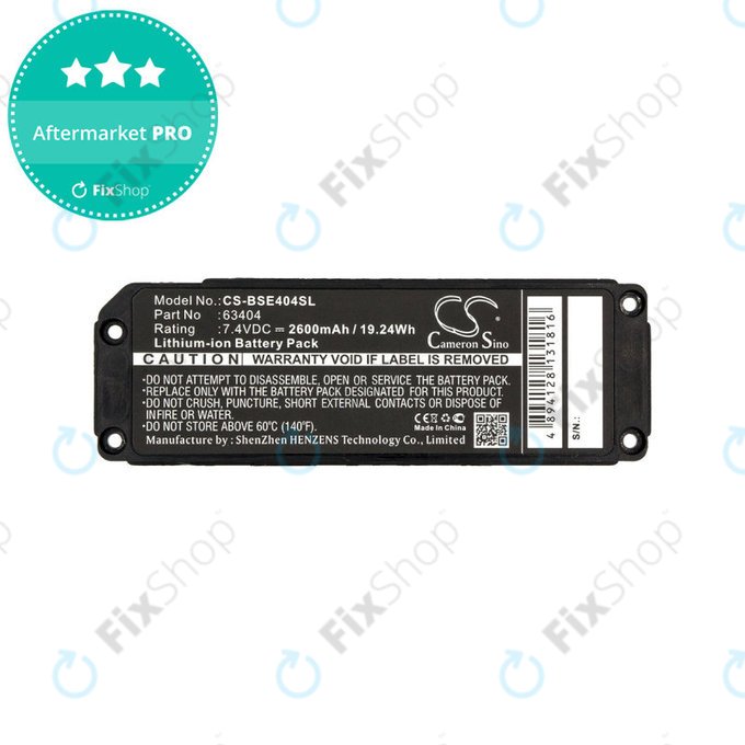 Baterie pentru Bose 413295, Bose SoundLink Mini, 2600mAh, Li-Ion, 7.4V, 063404, HQ