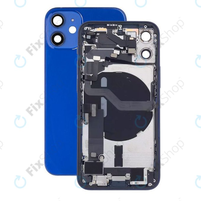Apple iPhone 12 Mini - Carcasă Spate cu Piese Mici (Blue)