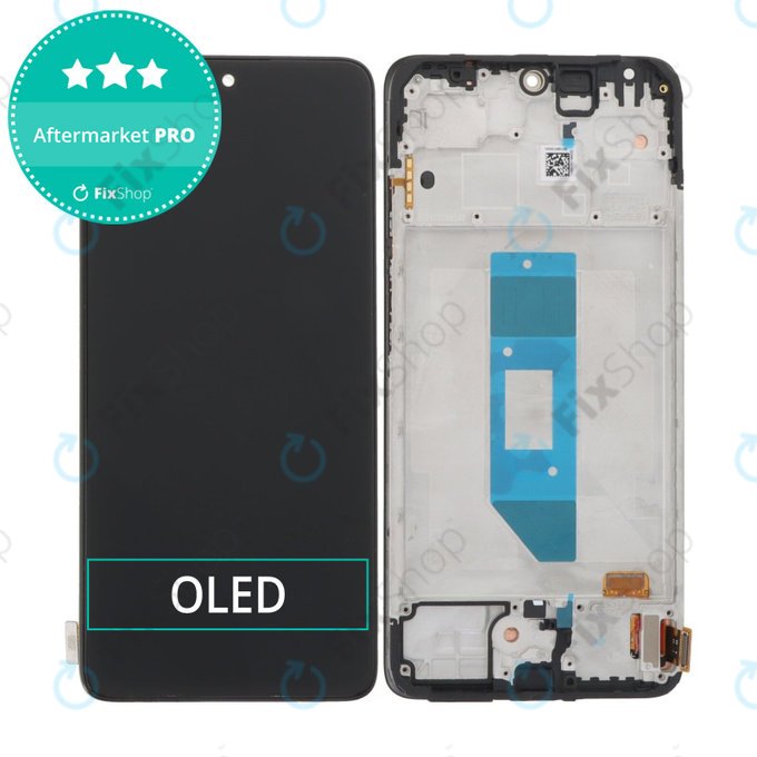 Xiaomi Redmi Note 14 Pro 4G 24116RACCG - Ecran LCD + Sticlă Tactilă + Ramă (Midnight Black) OLED