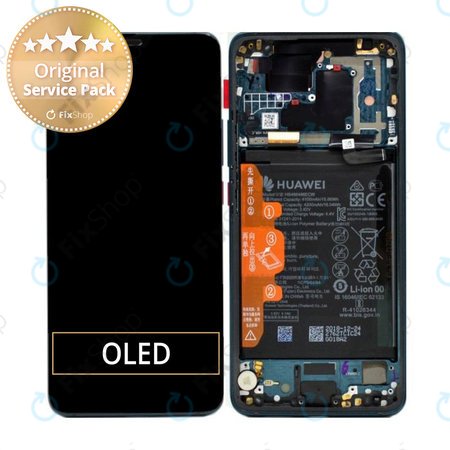 Huawei Mate 20 Pro - Ecran LCD + Sticlă Tactilă + Ramă + Baterie (Emerald Green) - 02352GGB Genuine Service Pack