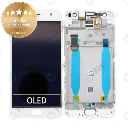 Asus Zenfone 4 Selfie ZD553KL - Ecran LCD + Sticlă Tactilă + Ramă (White) - 90AX00L2-R20010 Genuine Service Pack