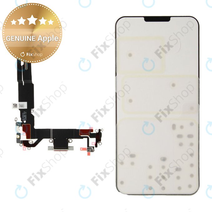 Conector de Încărcare + Cablu Flex pentru iPhone 16 | White | 923-11223 | Genuine Apple