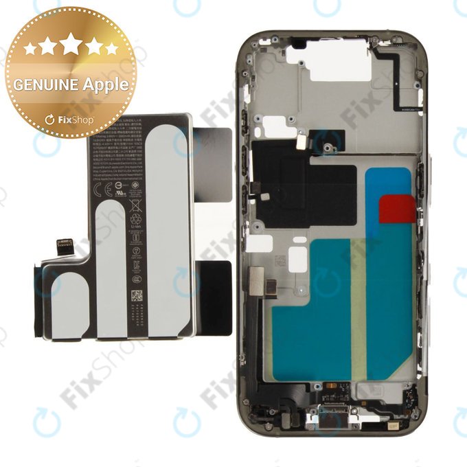 Ramă Mijlocie cu Baterie iPhone 16 Pro | Natural Titanium | ZD076-00692 | Genuine Apple