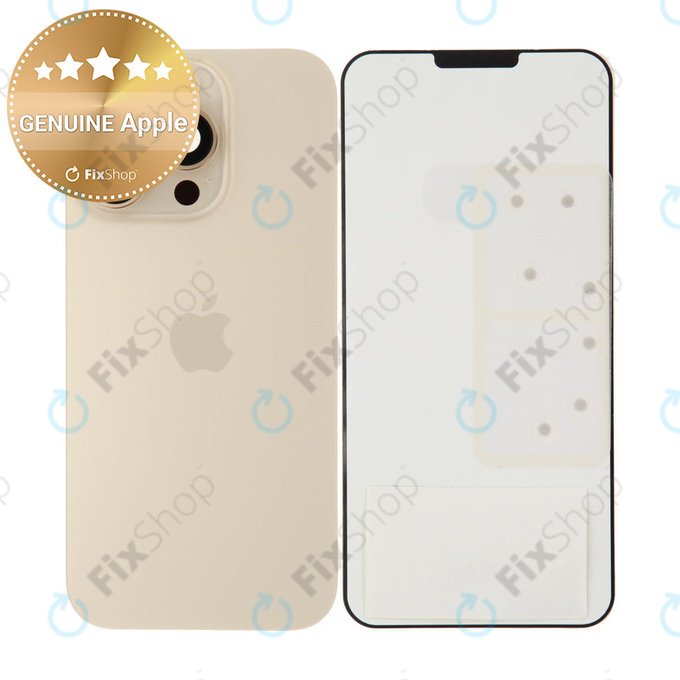 Sticlă Carcasă Spate pentru iPhone 16 Pro | Desert Titanium | 661-49557 | Genuine Apple