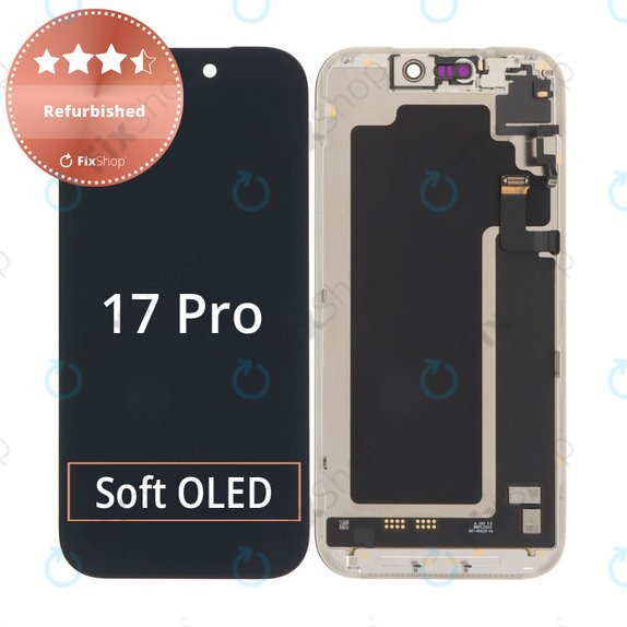 Ecran pentru iPhone 17 Pro, Sticlă tactilă cu ramă, Refurbished
