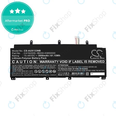 Baterie pentru Asus ROG Flow X13 GV301QE-K6008, 3950mAh, Li-Pol, 15.48V, C41N2009, HQ