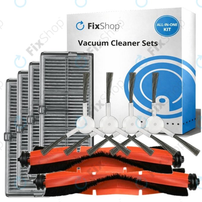 Set de piese de schimb pentru Xiaomi Robot Vacuum H40 - Standard set XL (2x Perie principală, 4x Filter, 4x Perie laterală)