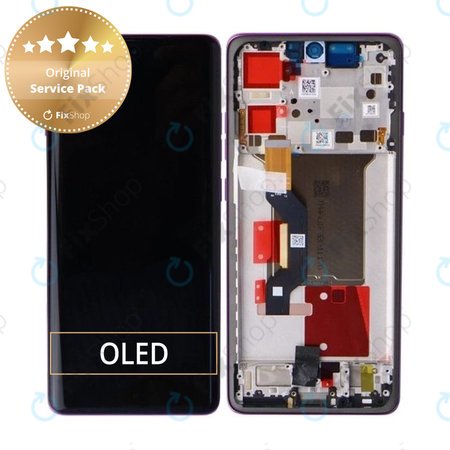 Motorola Edge 60 Pro - Ecran LCD + Sticlă Tactilă + Ramă (Sparkling Grape) - 5D68C30047 Genuine Service Pack