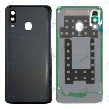 Samsung Galaxy A40 A405F - Carcasă Baterie (Black) - GH82-19406A Genuine Service Pack
