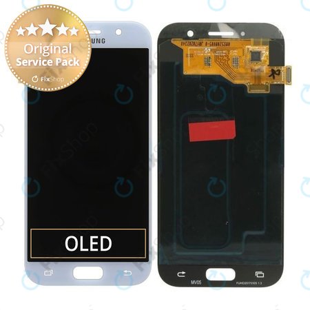 Samsung Galaxy A5 A520F (2017) - Ecran LCD + Sticlă Tactilă (Blue Mist) - GH97-19733C, GH97-20135C Genuine Service Pack