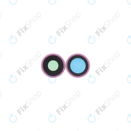 Apple iPhone 16, 16 Plus - Sticlă Cameră Spate cu Ramă (Pink) - 2buc