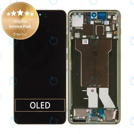 Ecran pentru Motorola Edge 70, Sticlă tactilă cu ramă, Bronze Green, 5D68C31543, Genuine Service Pack